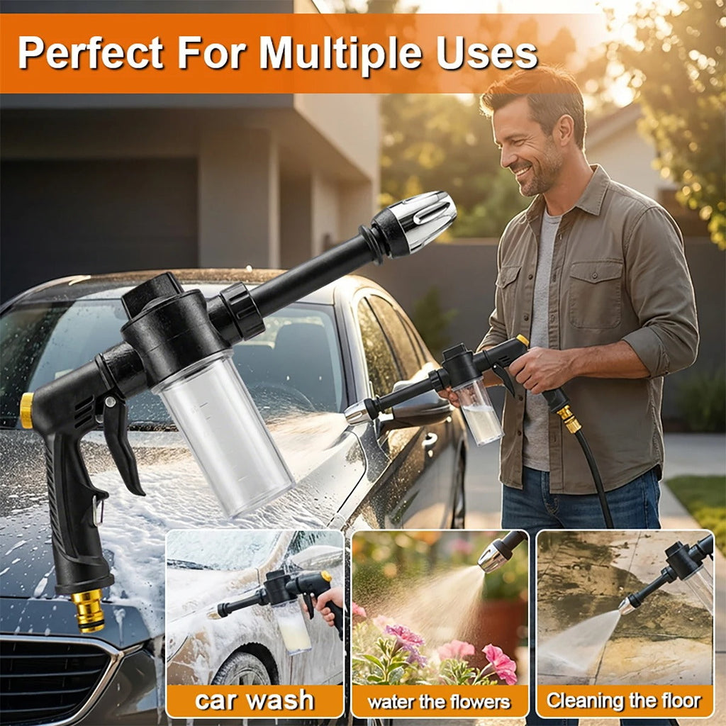 High pressure car washing spray gun with foam bottle - 50% Off